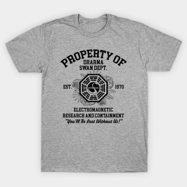 Property of Dharma Swan Department T-Shirt by Alema Art